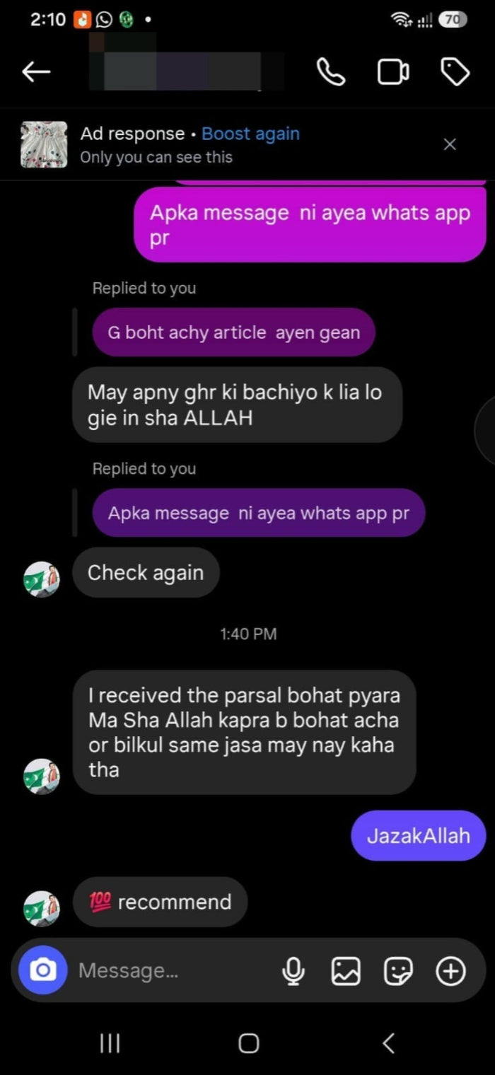 Customer review of AKS BY AYESHA
