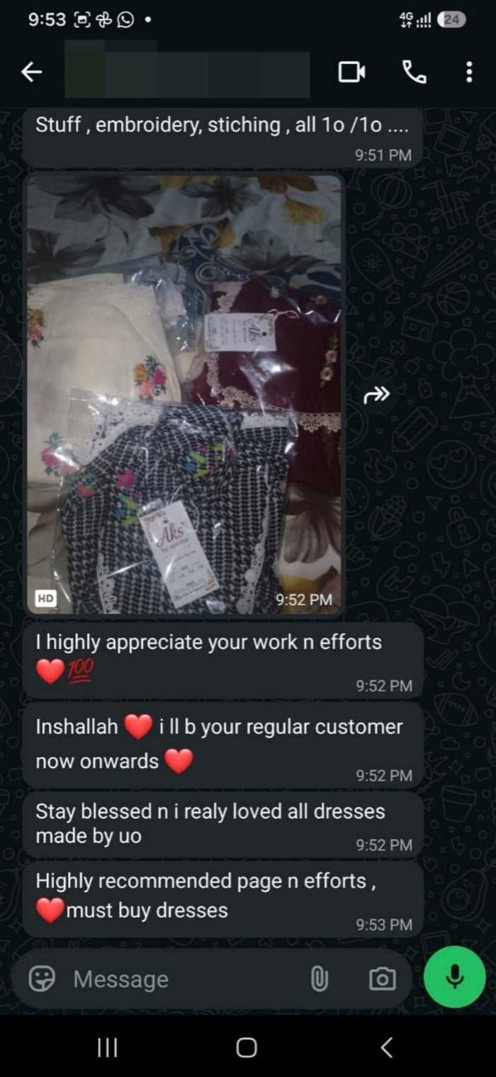Customer review of AKS BY AYESHA